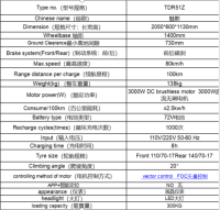 LCD meter&72V battery&300KG load capacity