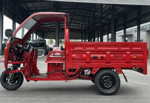Low Price OEM Three Wheel Motorcycle New Cargo Electric Tricycle Trike with Cabin Roof