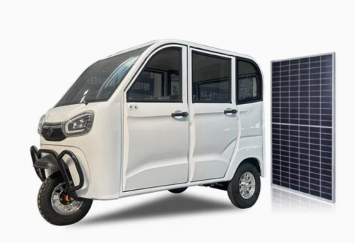 2024 Large Discount Taxi Use 5 Doors Enclosed Electric Tricycle for Delivery